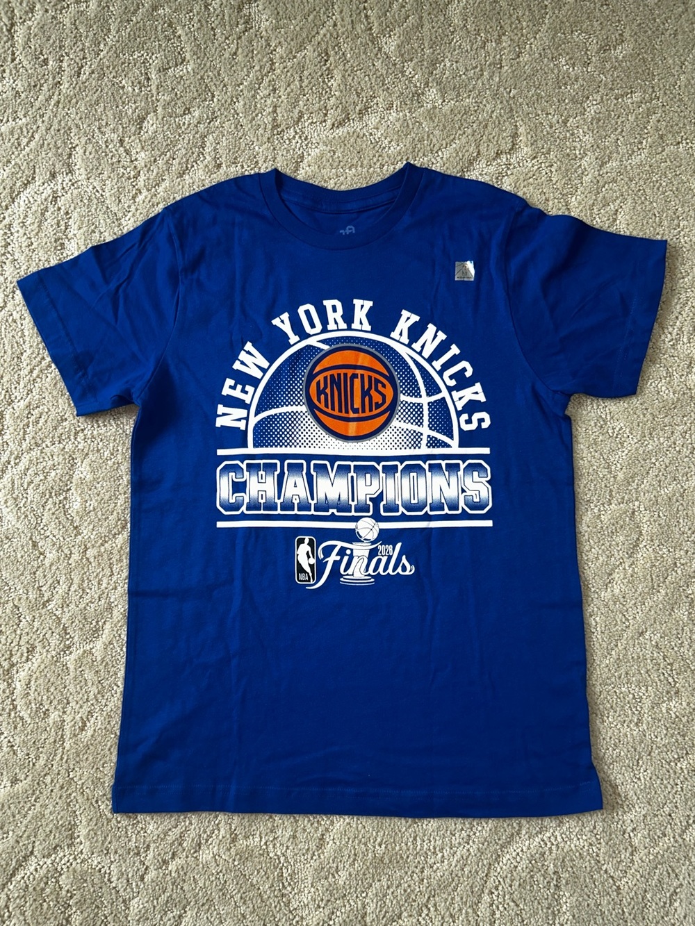 New York Knicks Champions Blue Tee